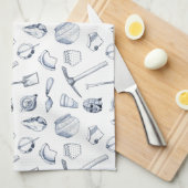 Serviette de thé archéologique de fragments (Quart Plié)