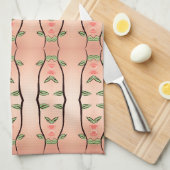 Serviette De Thé Au Design Floral Élégant (Quart Plié)