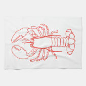 Serviette de thé au homard (Horizontal)