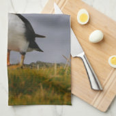 Serviette de thé au pouffin (Quart Plié)