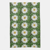 Serviette de thé aux marguerites blanches (Vertical)