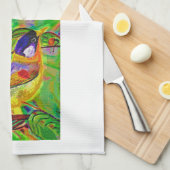 Serviette de thé aux oiseaux de Leslie (Quart Plié)
