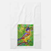 Serviette de thé aux oiseaux de Leslie (Vertical)