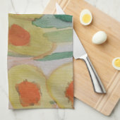 Serviette de thé aux tournesols Abstraits (Quart Plié)