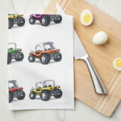 serviette de thé avec des erreurs de plage (Quart Plié)