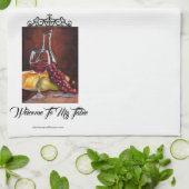 Serviette De Thé - Bienvenue À Ma Table (Plié)
