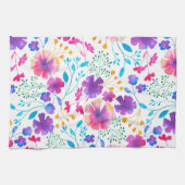 Serviette de thé blanche de cuisine de motif de (Horizontal)