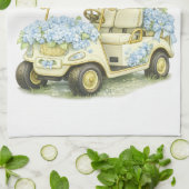 Serviette de thé blanche pour chariot de golf Hydr (Plié)