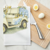 Serviette de thé blanche pour chariot de golf Hydr (Quart Plié)