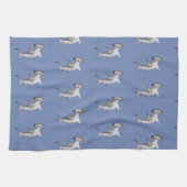 Serviette de thé bleu requin (Horizontal)