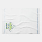 Serviette de thé bleue de tasse de thé (Horizontal)