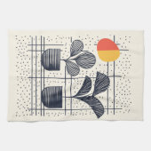 Serviette de thé botanique moderne avec Plante élé (Horizontal)