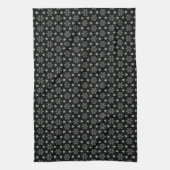 Serviette de thé circulaire noire (Vertical)