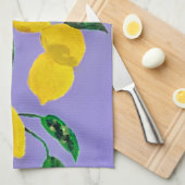 Serviette de thé citrons (Quart Plié)