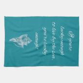 Serviette de thé côtière de plat de maison de (Horizontal)