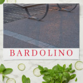 Serviette de thé couché de soleil sur le lac de Ga (Plié)