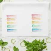 Serviette de thé d'amour lesbienne (Plié)