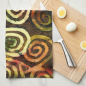 Serviette de thé d'art de caverne (Quart Plié)