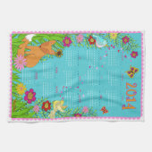 Serviette de thé de 2014 calendriers - Fox dans le (Horizontal)