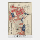 Serviette de thé de carte de Malandros Rio (Vertical)