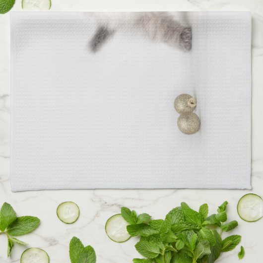 Serviette de thé de chaton de Ragdoll (Plié)