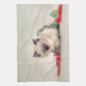 Serviette de thé de chaton de Ragdoll (Vertical)
