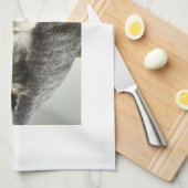 Serviette de thé de chaton de ragondin du Maine (Quart Plié)