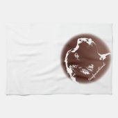 Serviette de thé de chien personnalisée pour la se (Horizontal)