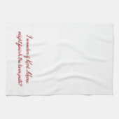 Serviette de thé de citation de Karl Marx Downton (Horizontal)