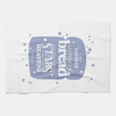 serviette de thé de citation de pain de (Horizontal)