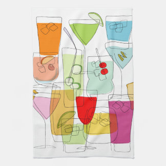 Serviette de thé de cocktails