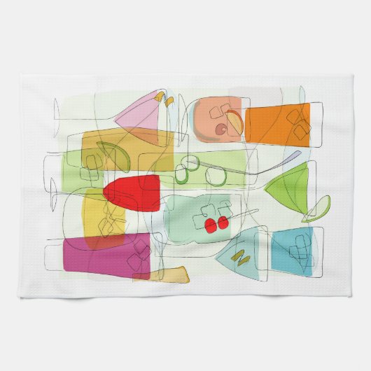 Serviette de thé de cocktails (Horizontal)