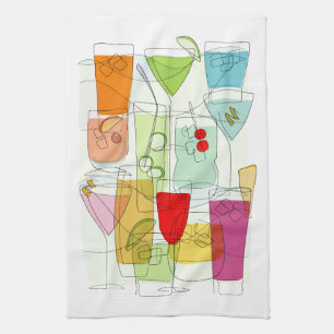 Serviette de thé de cocktails