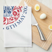 Serviette de thé de couronnement King Charles III (Quart Plié)