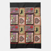 Serviette de thé de cuisine de cheval de dressage (Vertical)