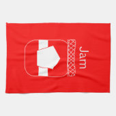 Serviette de thé de cuisine de "confiture" (Horizontal)