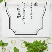 Serviette de thé de cuisine - Parisienne Paris (Plié)
