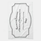 Serviette de thé de cuisine - Parisienne Paris (Vertical)