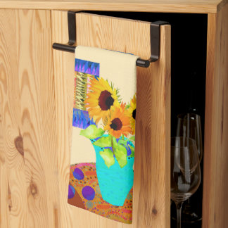 Serviette de thé de cuisine tournesol