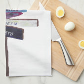 Serviette de thé de destinations d'escalade (Quart Plié)