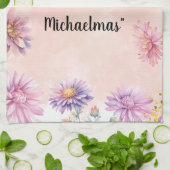 Serviette de thé de fête chrétienne de la Saint-Mi (Plié)
