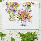 serviette de thé de fleur (Plié)