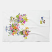 serviette de thé de fleur (Horizontal)