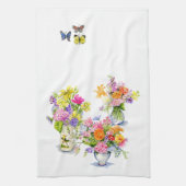 serviette de thé de fleur (Vertical)