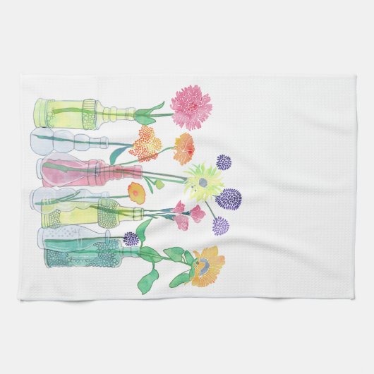 Serviette de thé de fleur sauvage (Horizontal)