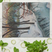 Serviette de thé de hibou (Plié)