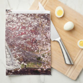 Serviette de thé de jeune mariée des fleurs de (Quart Plié)
