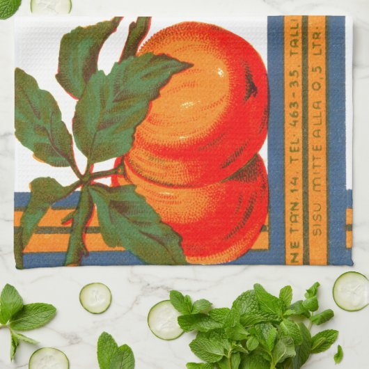 Serviette de thé de jus de pomme (Plié)