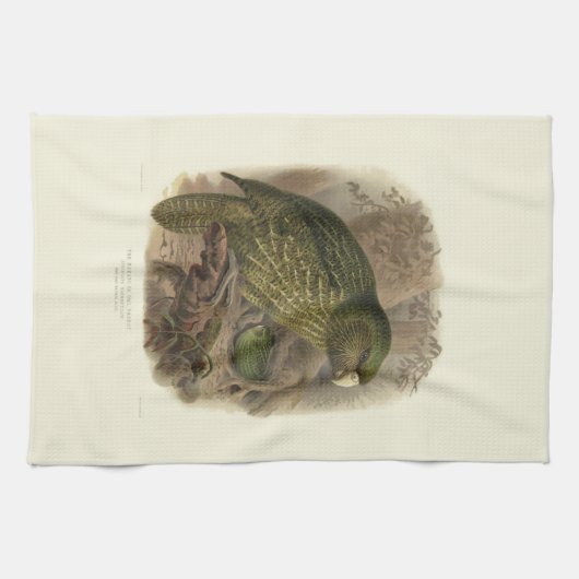 Serviette de thé de Kakapo (Horizontal)