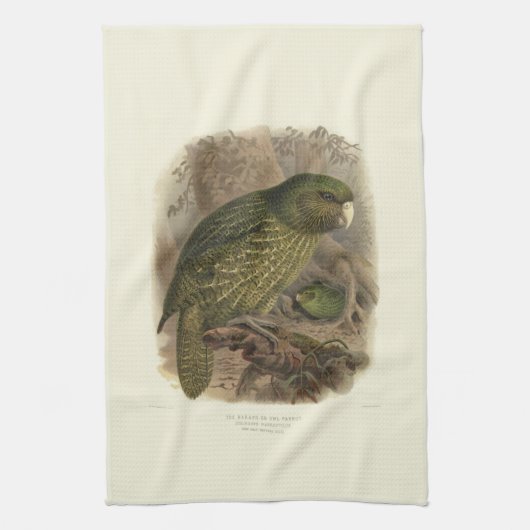 Serviette de thé de Kakapo (Vertical)